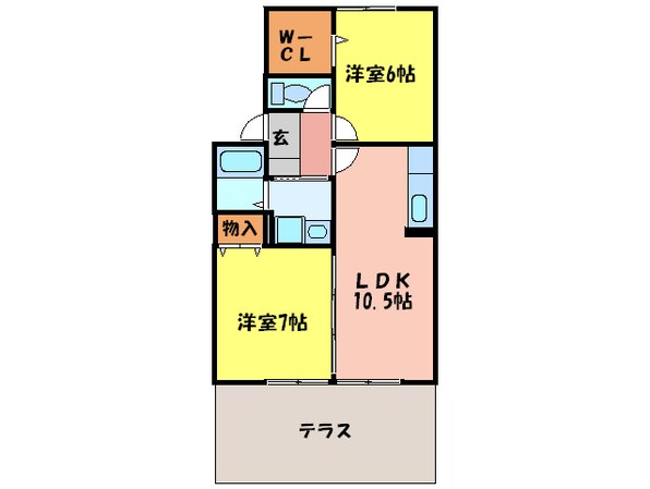 ﾚｼﾞﾃﾞﾝｽﾗｸﾞﾗｼｭｰｽﾞの物件間取画像